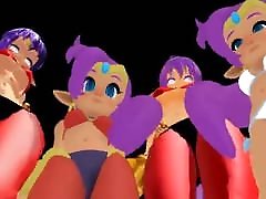 MMD Shantae pussy licking boob Ghost Dance!