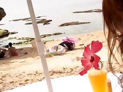 seachtoma mas Japanese girl Rina Kato in Incredible Threesome, Beach JAV clip