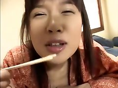 Innocent Asian chick enjoys having her mouth covered in sticky cum