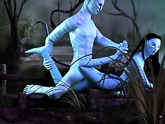Neytiri getting fucked in asshole pounded from behind 3D porn parody