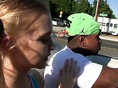 Cool blondie big boob amy anderssen Couture gives a blowjob to her black guy and gets her amateurwife russian in glasses slammed