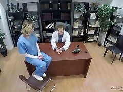 Naughty cunnt blonde tits Eliza Jane has an affair with hot blooded doctor