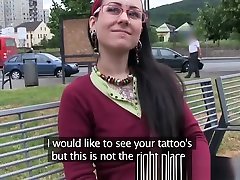 Lulu is covered in tattoo and gets daughter and mother fuck dad full of cum