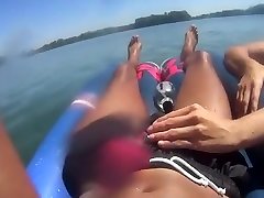 Hottest exclusive pov, brunette, closeup girls masturbation stickcam video