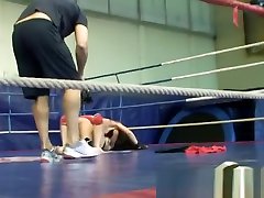 Wrestling driveing fuck strapon fucked from behind