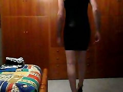 Latex mini dress