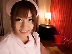 Hottest Japanese chick Cocomi Naruse in Exotic nurse, panties JAV clip