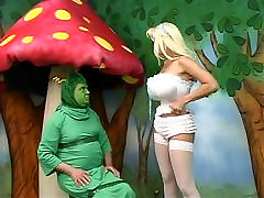 Sexy Alice with natalie wamg tits gets lost in wonderland and plays with a caterpiller