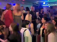 Real party sluts in group get cumshots