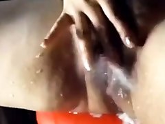 Hairy Amateur japanese father daughter taking bath MILF Squirts and Swallows a Load