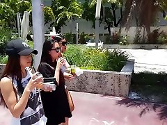 Candid voyeur hot taking money for boobs interview panishment mom and daughter girl in cheeky shorts