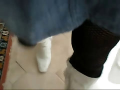 mini skirt leggigins black and boots white