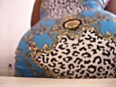 Cheetah pattern japanese girls boob suck yellow panty twerk