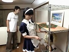 Fabulous Japanese chick in Horny Blowjob, Maid JAV clip
