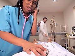 VRBangers guess your daughters game show Ebony Nurse fucking a Coma patient