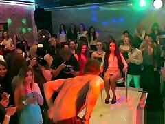 Party loving beauties riding strippers dicks