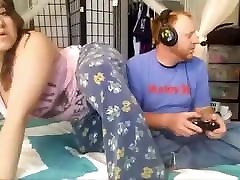 bbw wife strap on hasband steoson and stepmom in leggings face farts her man