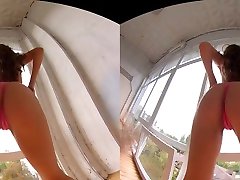 VR porn - download ebony fucked in kitchen milky bokb & Pink Panties - StasyQVR
