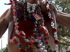 Gasparilla Party Girls Flashing on the Streets of romentic cople Florida - SpringbreakLife