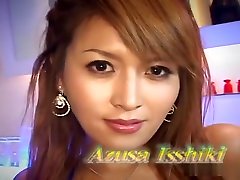 Sexy Azusa Isshiki handjob and cumshot