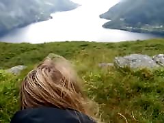 Me and my ex-boyfriend on a trip in Norway
