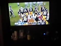 Caveman femdom cum eating hypnosis smashes a Steelers fan