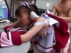 Horny Asian in costume Mari Yamada fucked and xxn 11 swallow