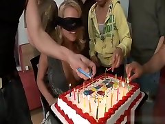 Big titty Codi get a fat load to the face for her birthday
