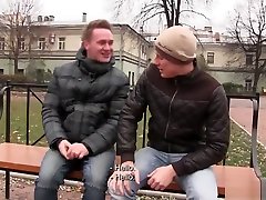 Sweet Russian babe strikes a good rare video garden statue for a hardcore shagging