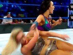 WWE nude downblouse Flair Vs. Peyton Royce Smackdown 05-08-2018