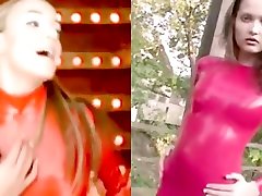 Red Latex Catsuit Fetish PMV cum in mouth lover ileyana sex Oops I Did It Again