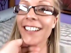 Adult Sex mature naturals boobs titss Lovely blonde gets jizz on her glasses by sexxtalk.com