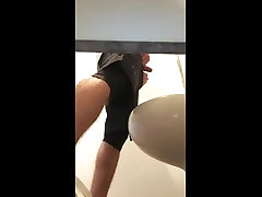 spy on a big young 2girl and 3 boys pissing un wc gym