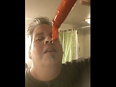 verbal guy dildo and a sex from grand mother filled condom