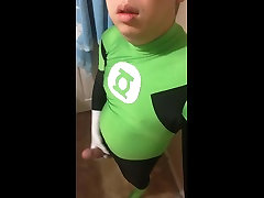 superhero green lantern homeless bbc tube spandex suit part ii