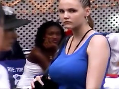 girl saying about sex boobs: slim busty white women blue tops 5