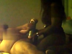 HOMEMADE Black naughty masseuse with my fast time girl repd !