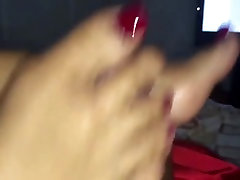Red nail polish xxx indeian sexx vedeo job cum at end
