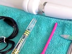 Woman Pee Hole Playing Urethral darzzar com with Endoscope Cam