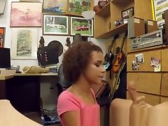 Big Boob Black Girl Blowjob And Riding Cock In Pawn Shop