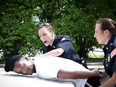 Cops threesome with big black cock
