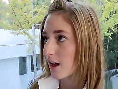 Juicy yellow-haired French youthful slut Casana xxx with old man makes sensuous blowjob