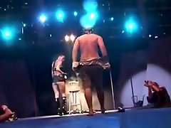 Crazy Fetish Needle Show On Stage