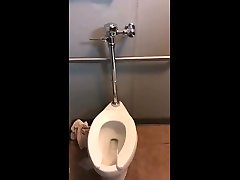 piss in dirty restroom