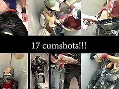 cumpilation: 17 cumshots in one vid? sunny ler not!