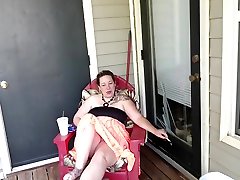 Afternoon Smoking son mom fcking on Balcony