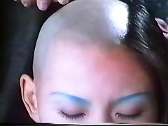 Woman gets shaved bald by monk