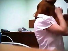 Hidden indian nude slave catches redhead in quick office fuck