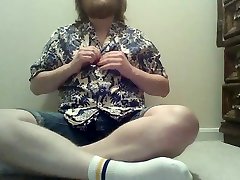 random old yung sex video; retro shirt, stripping and cumming