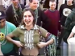 Minnesota women showing off their tits and pussies at Mardi Gras